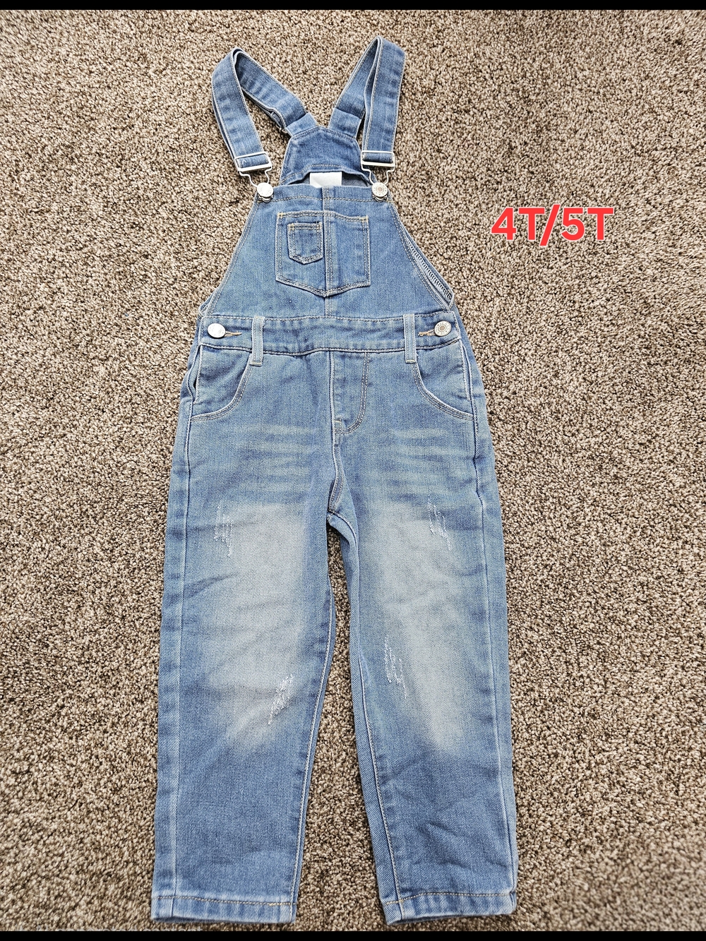 Kids Denim Overalls - Light Blue